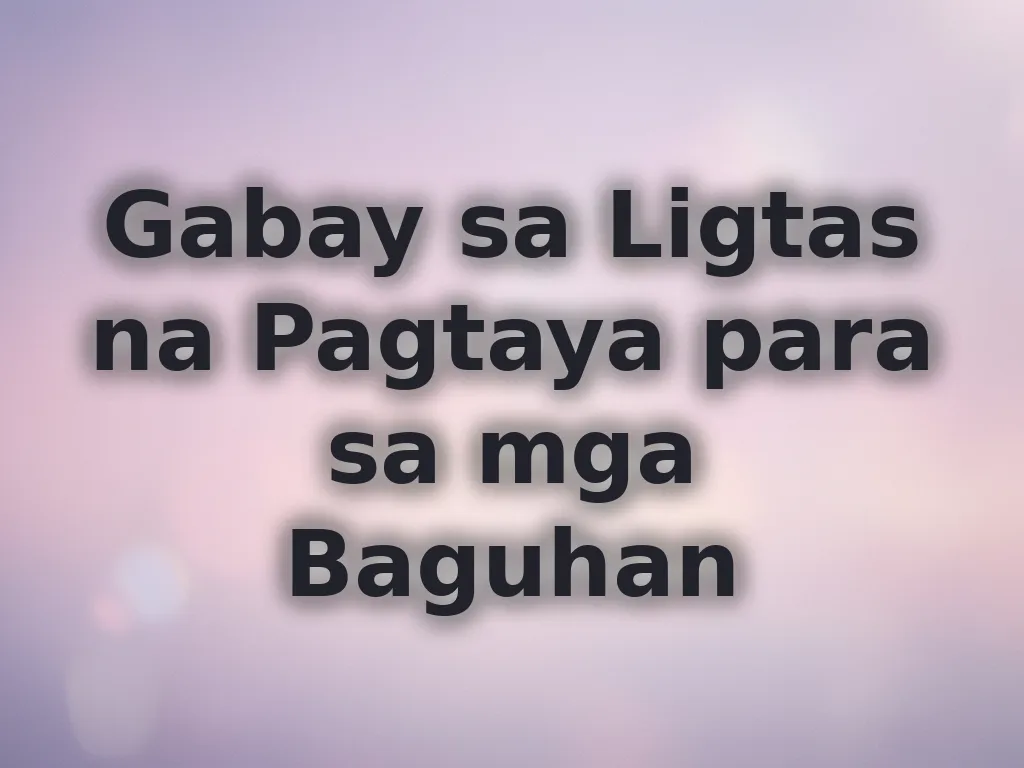 Gabay sa Ligtas na Pagtaya para sa mga Baguhan